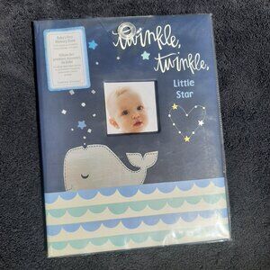 Stepping Stones Baby Boy Memory Book 24 Pages Whale & Twinkle Stars 11"x8.5"